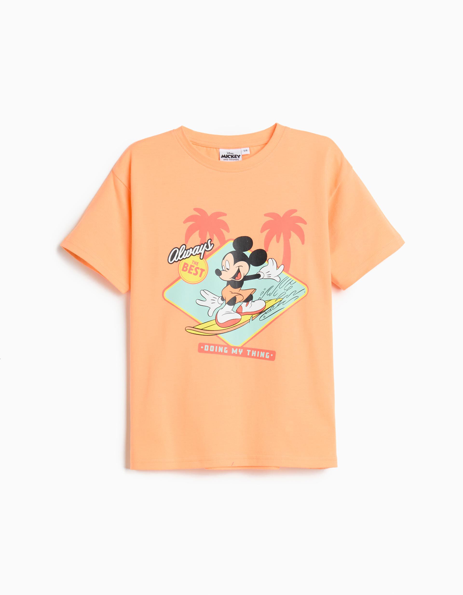 Comprar Online T-shirt 'Mickey' &copy;Disney, Menino, Laranja Claro
