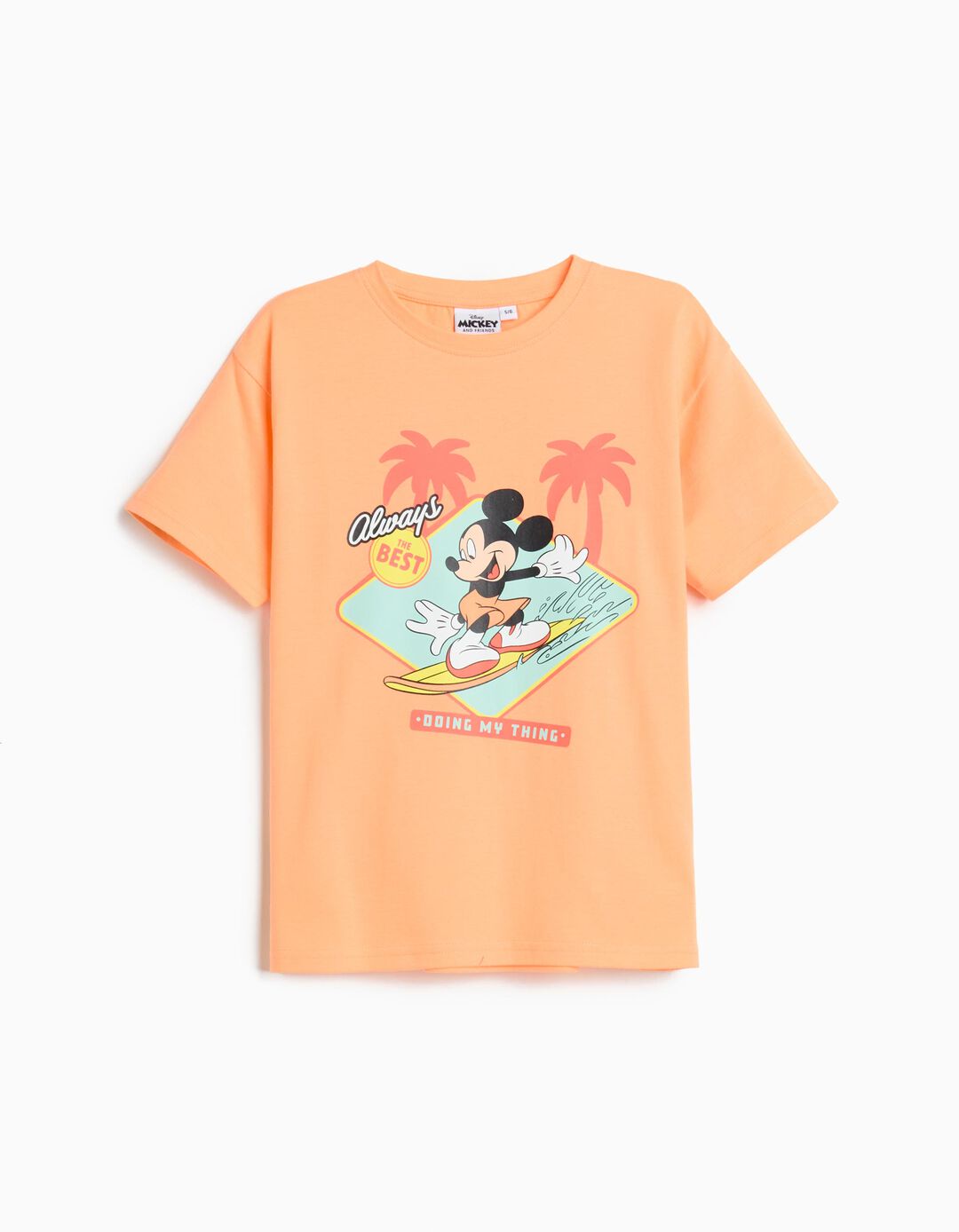 T-shirt 'Mickey' &copy;Disney, Menino, Laranja Claro
