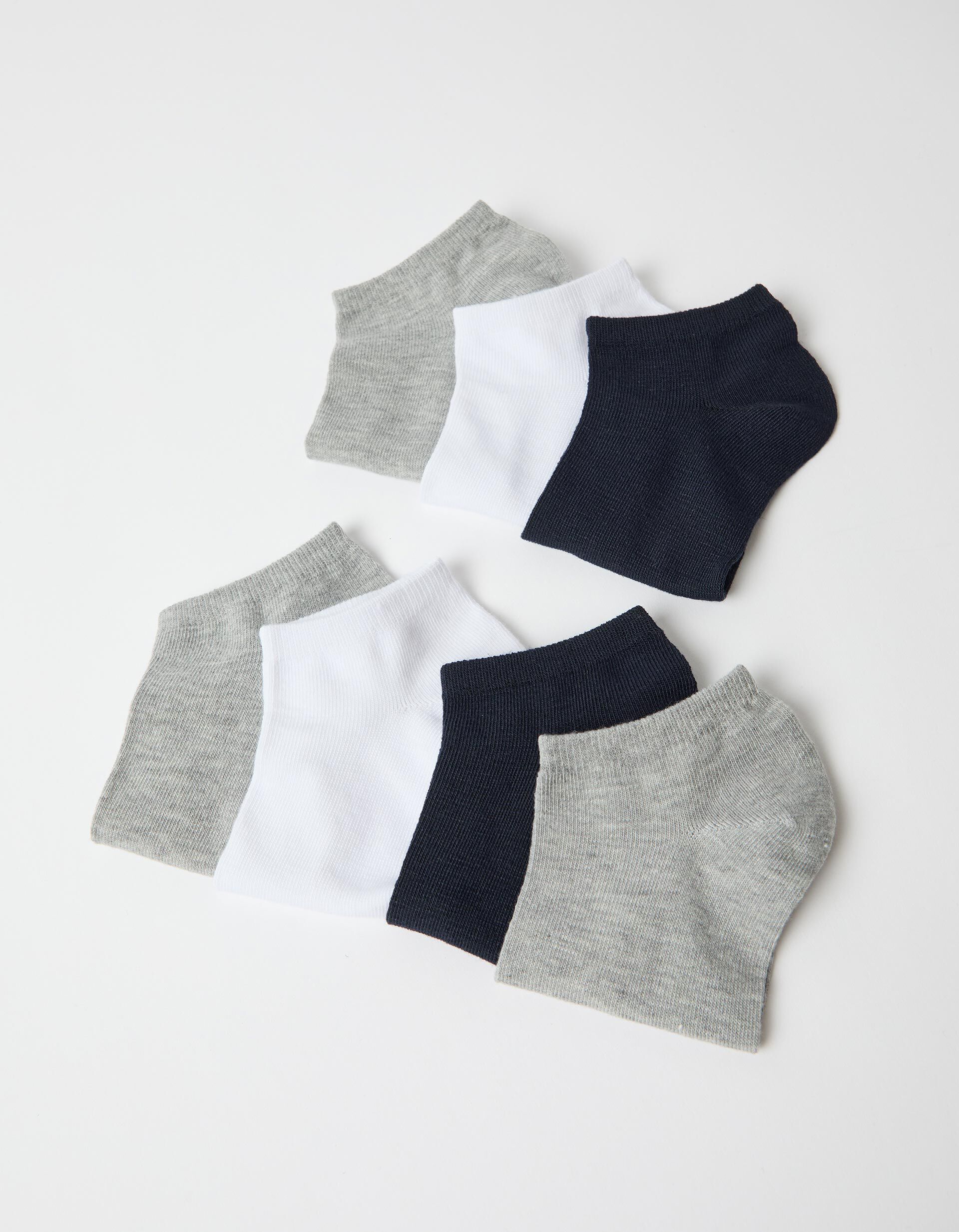 Comprar Online Pack 7 Pares de Meias Tornozelo, Homem, Multicor