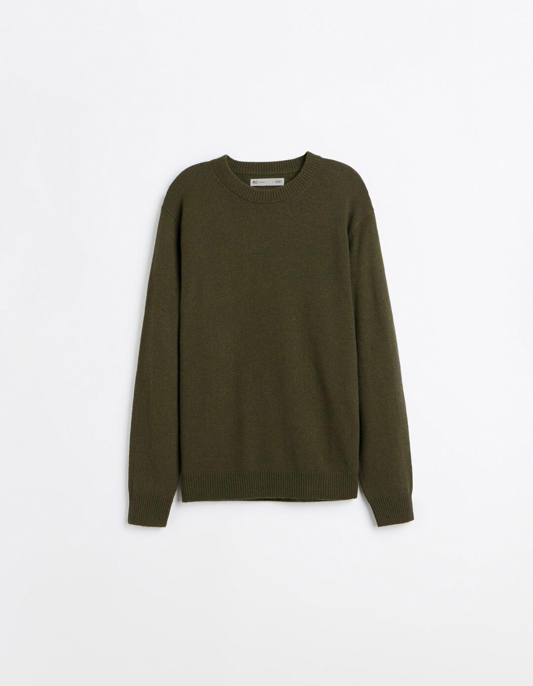 Camisola Com Mistura De L&atilde;, Homem, Verde Escuro