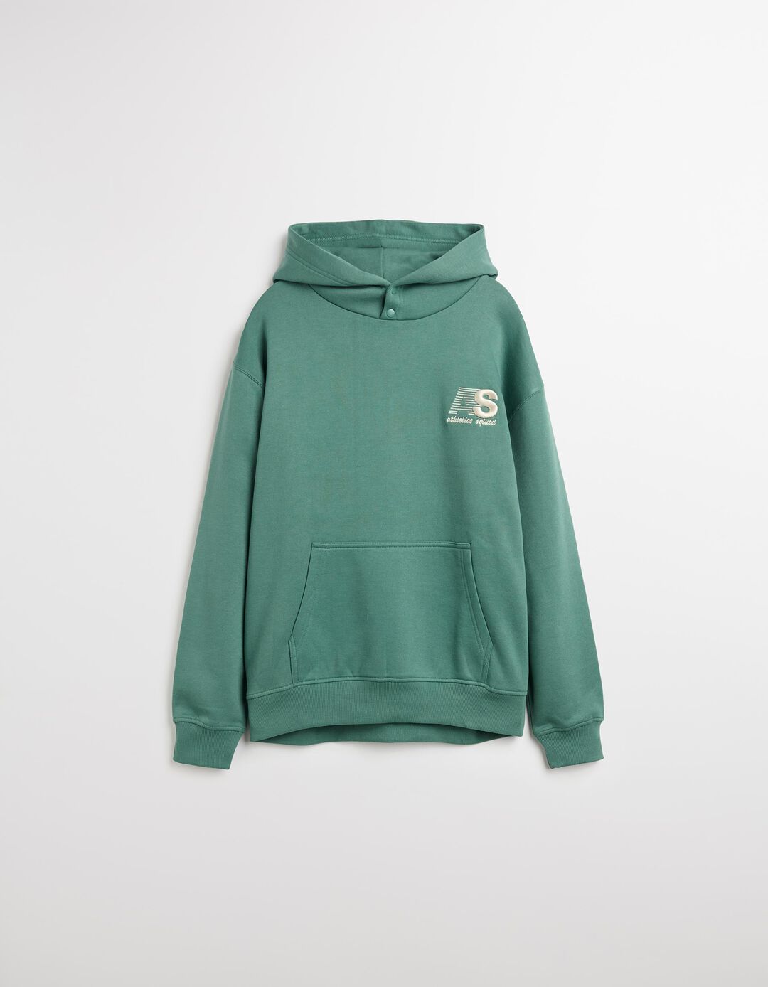 Sweatshirt com Capuz, Homem, Verde Escuro