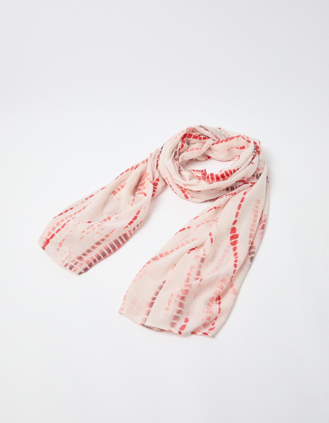 Cachecol Estampado, Mulher, Vermelho