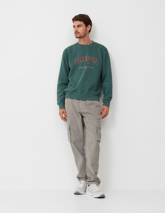 Sweatshirt, Men, Green