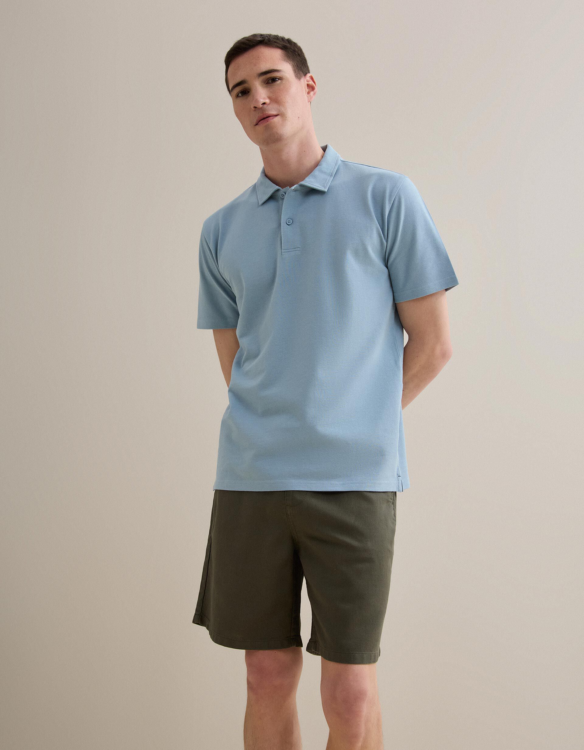 Comprar Online Polo Piquet, Homem, Azul Claro