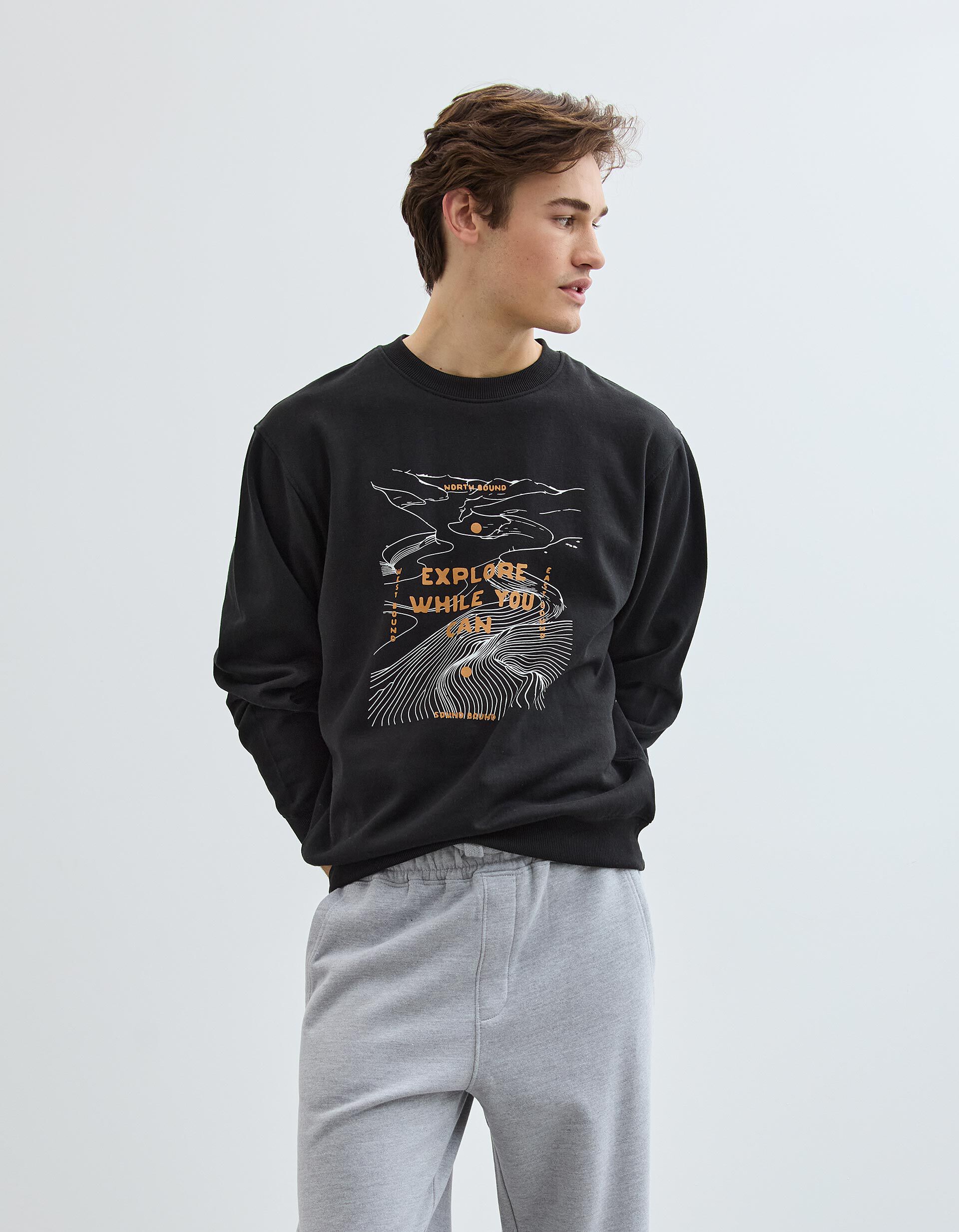 Comprar Online Sweatshirt, Homem, Preto