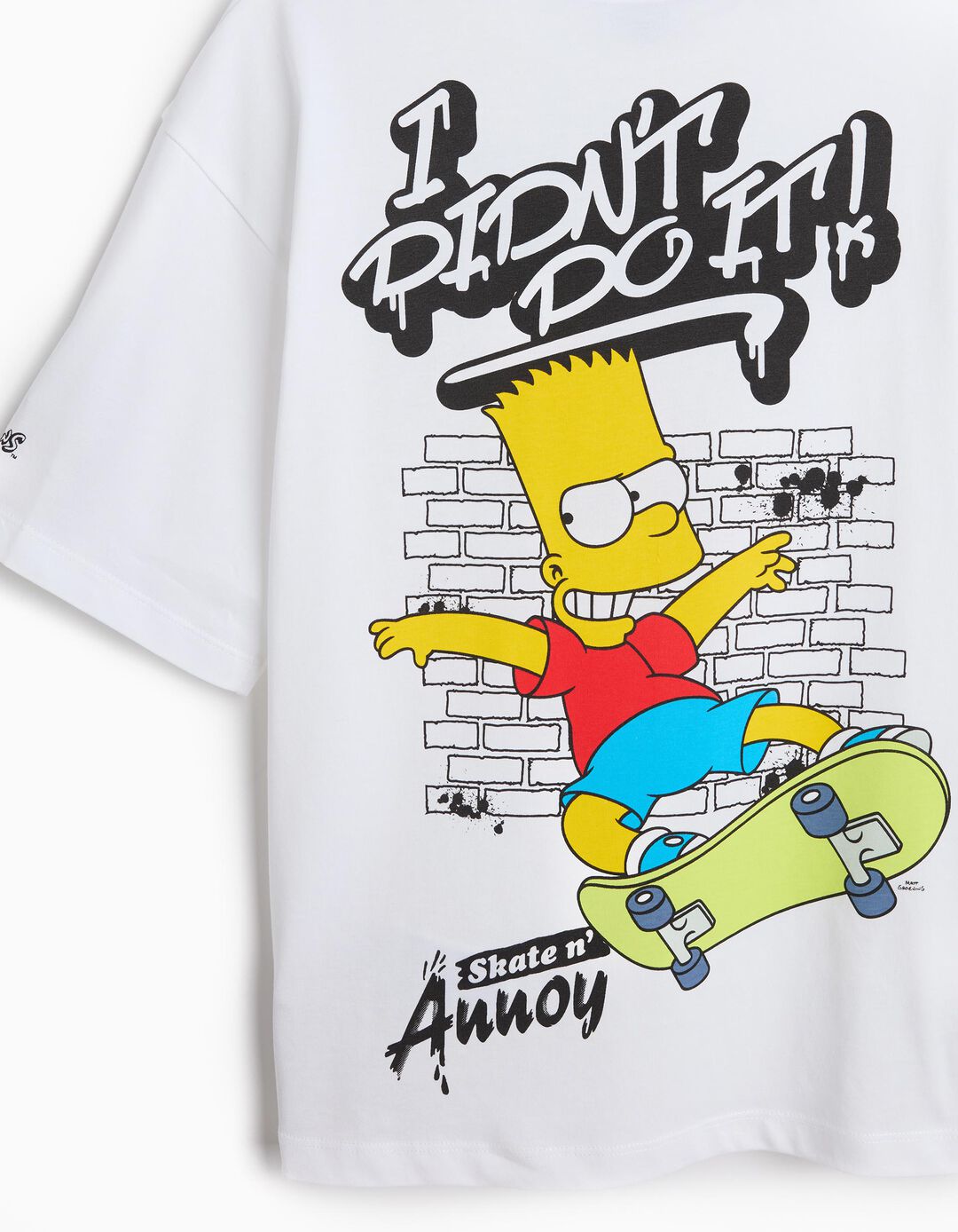 T-shirt 'Bart' Simpsons, Menino, Branco