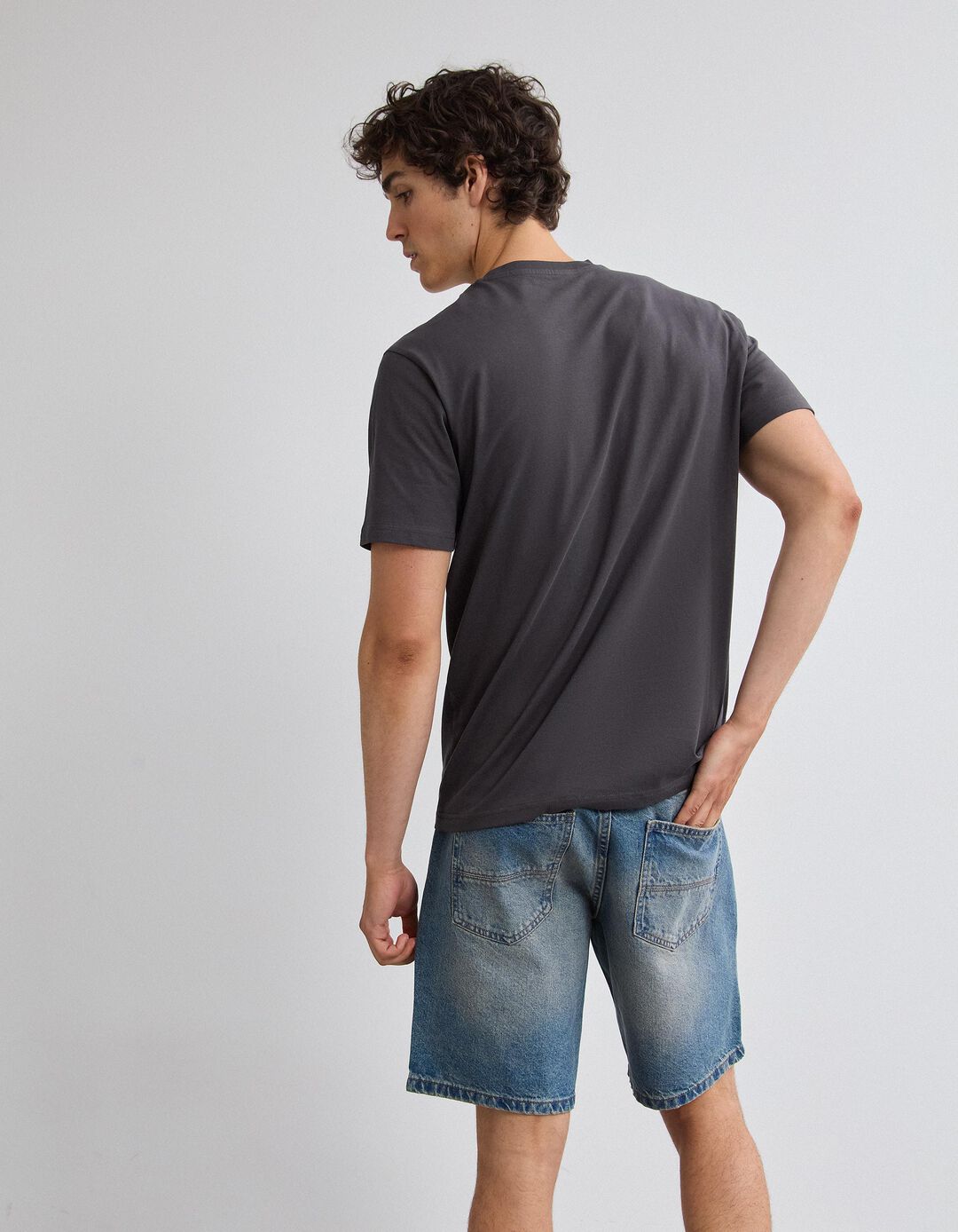 T-shirt Jersey, Homem, Cinzento Escuro
