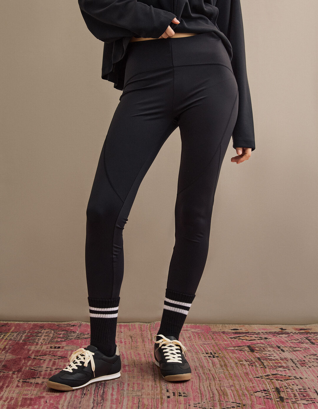 Leggings, Mulher, Preto