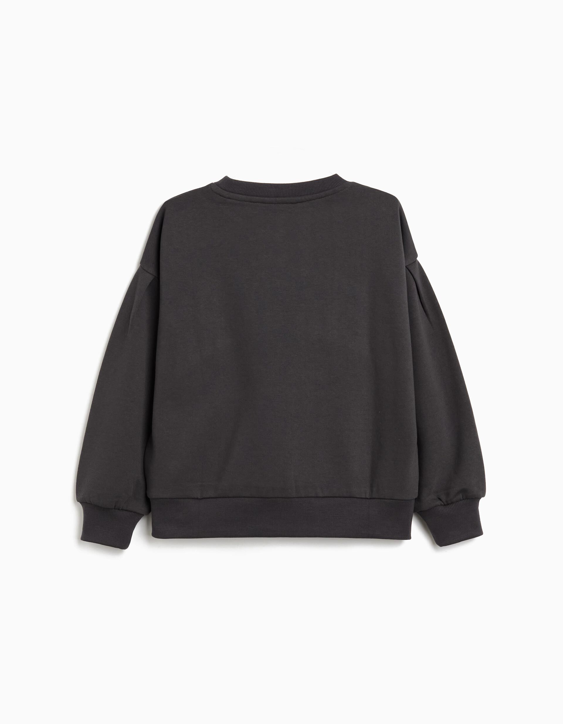 Comprar Online Sweatshirt de Felpa, Menina, Cinzento Escuro