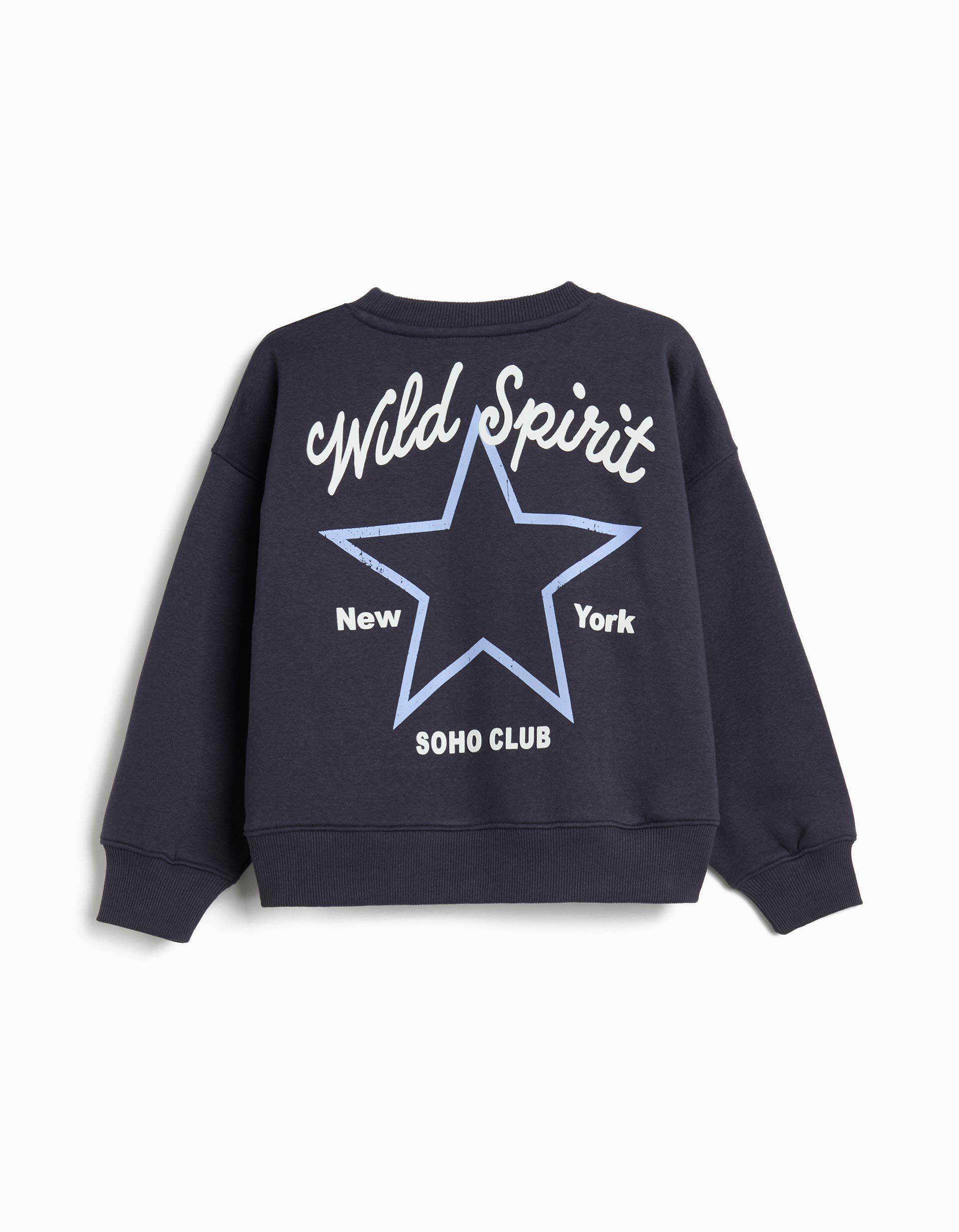 Comprar Online Sweatshirt, de Felpa Menina, Azul Escuro