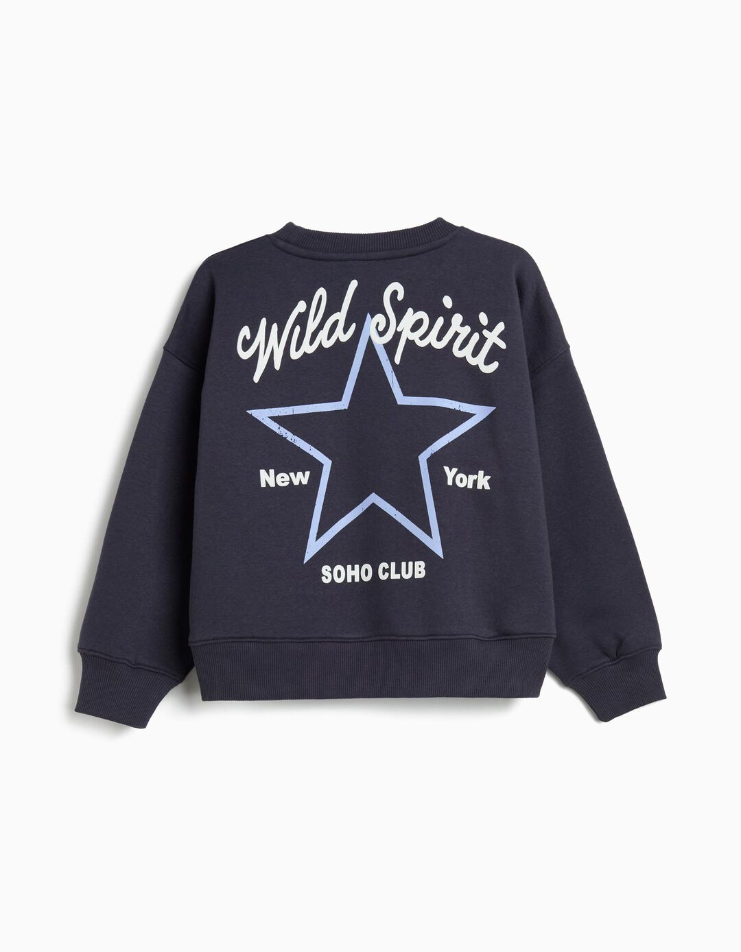 Sweatshirt, de Felpa Menina, Azul Escuro