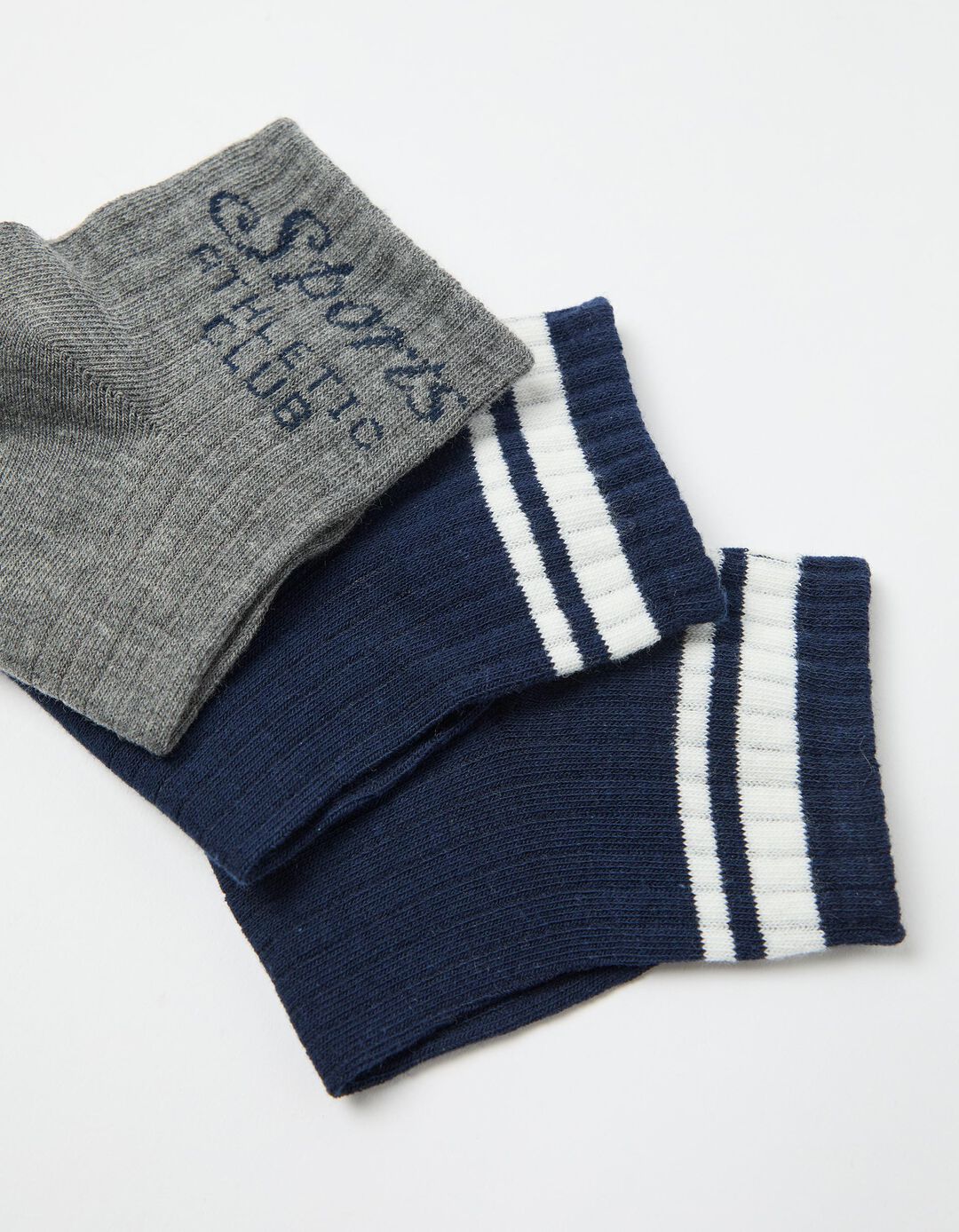 Pack 3 Pares de Meias Tornozelo, Homem, Azul Escuro