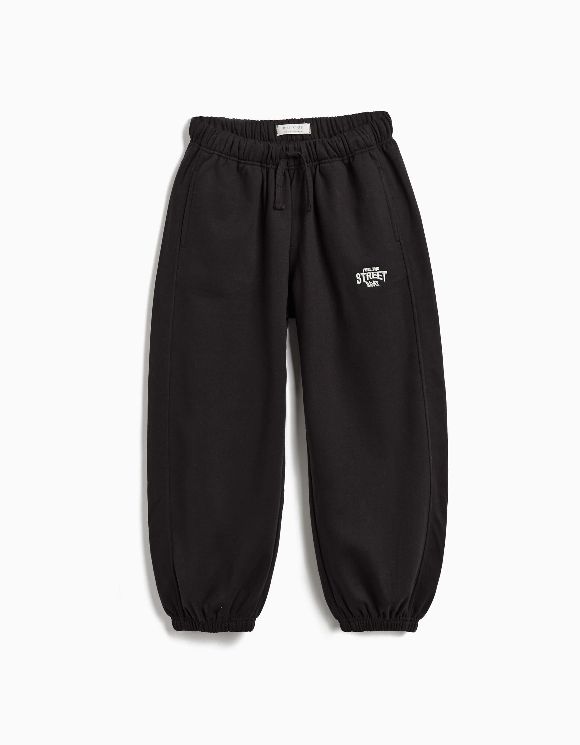 Comprar Online Cal&ccedil;as de Jogger 'Baggy', Menino, Preto 