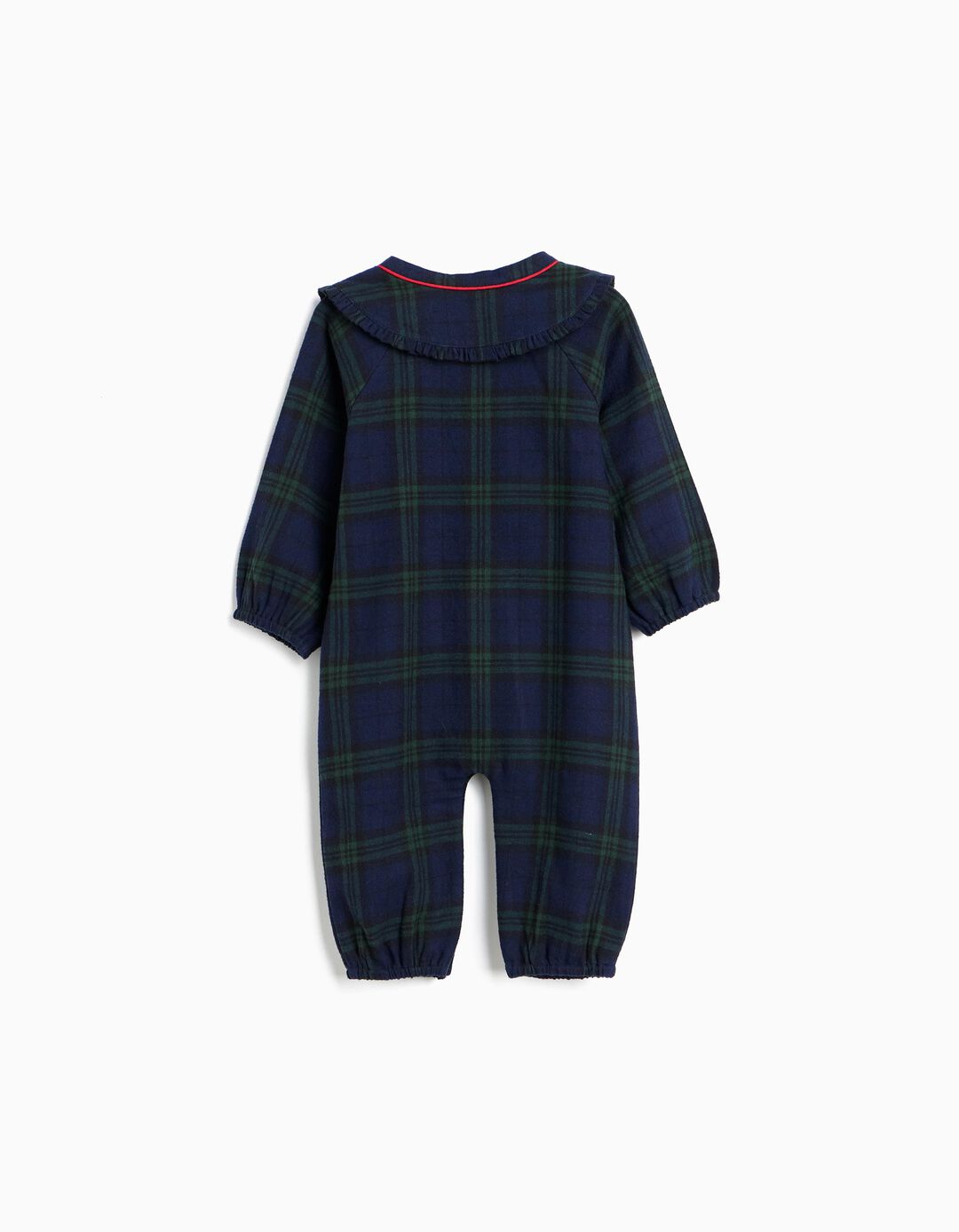 Pijama De Natal De Flanela, Rec&eacute;m-Nascido, Azul Escuro