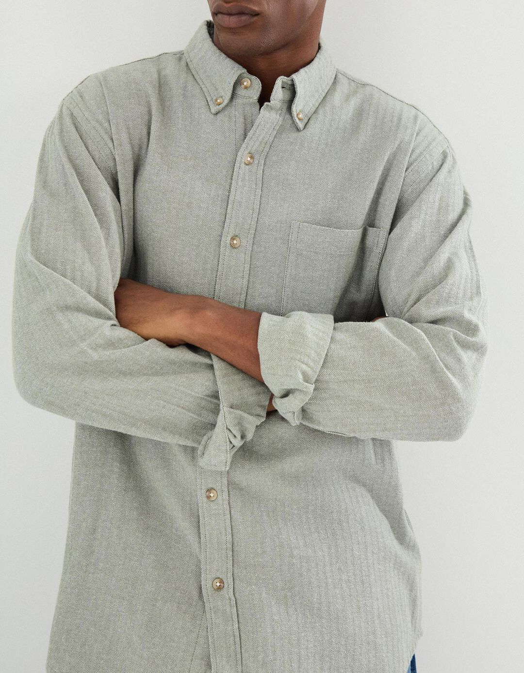 Camisa, Homem, Verde