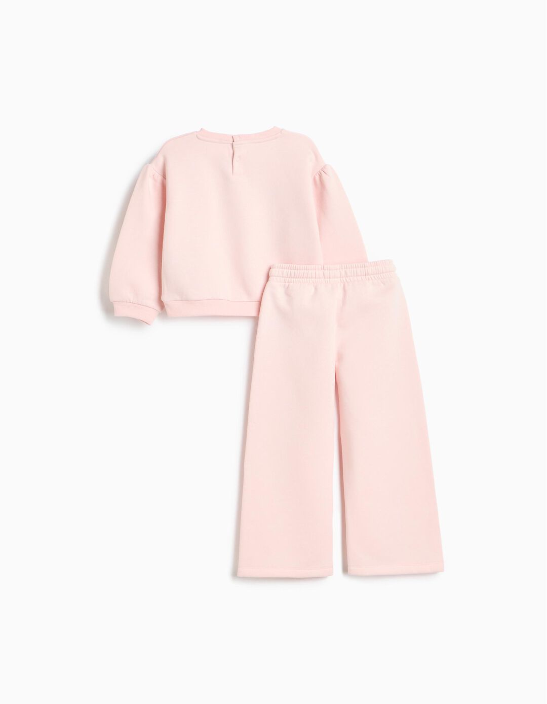 Conjunto De Felpa, Menina, Rosa Claro