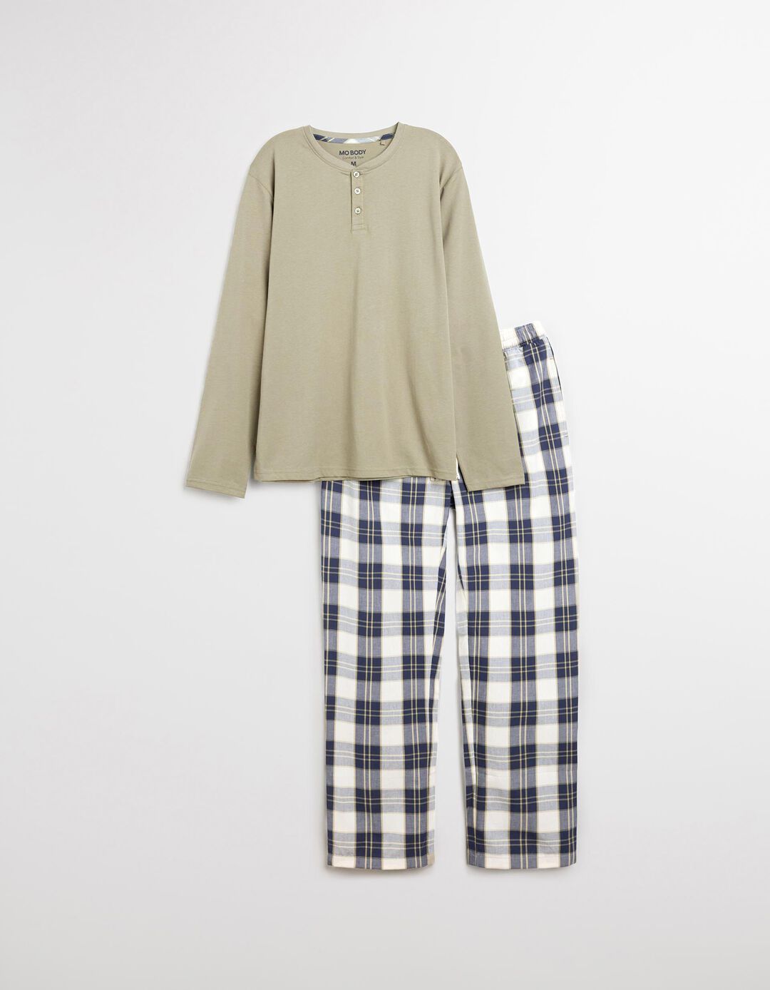Pijama 'Popline', Homem, Verde Escuro