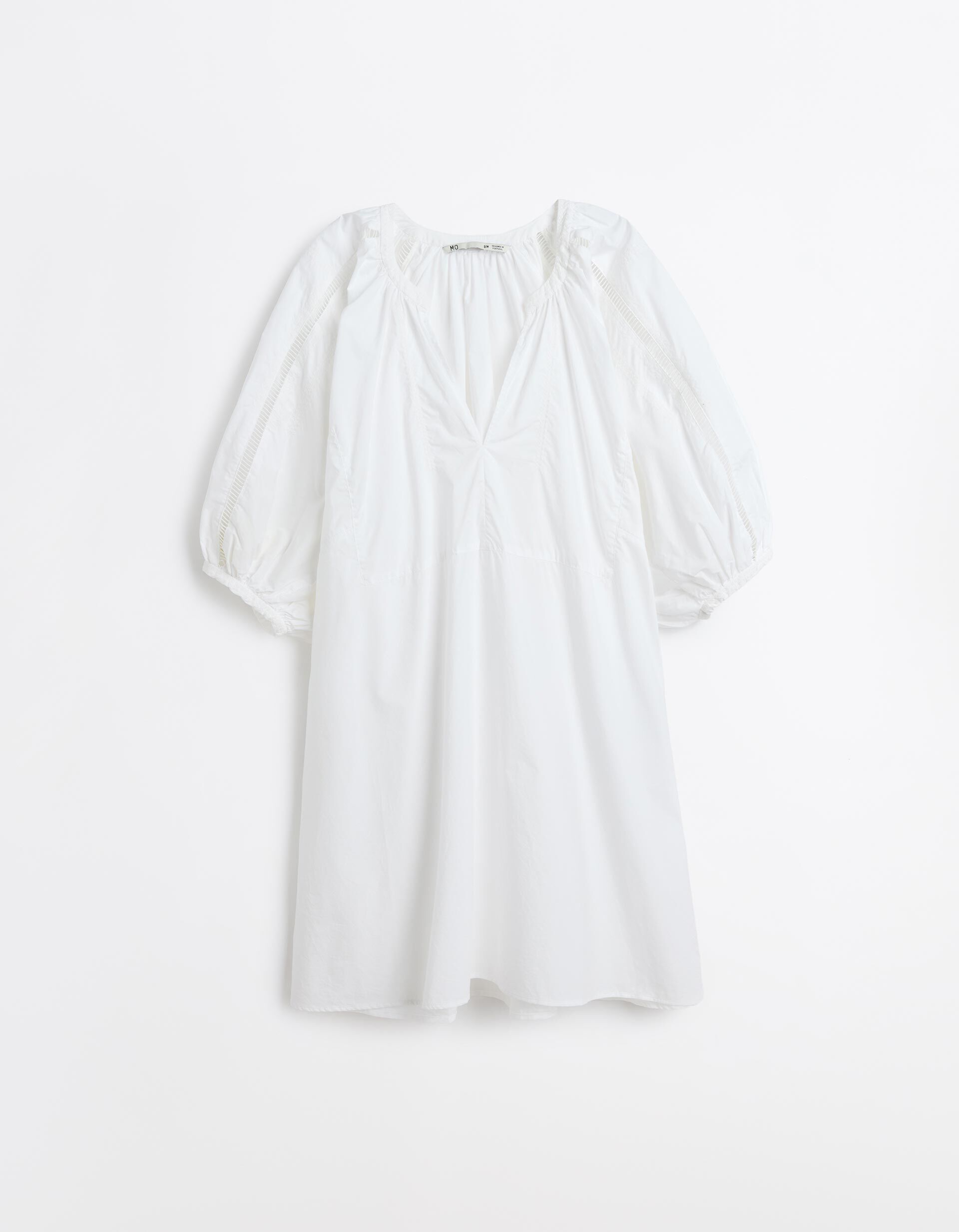 Comprar Online Vestido Popelina, Mulher, Branco