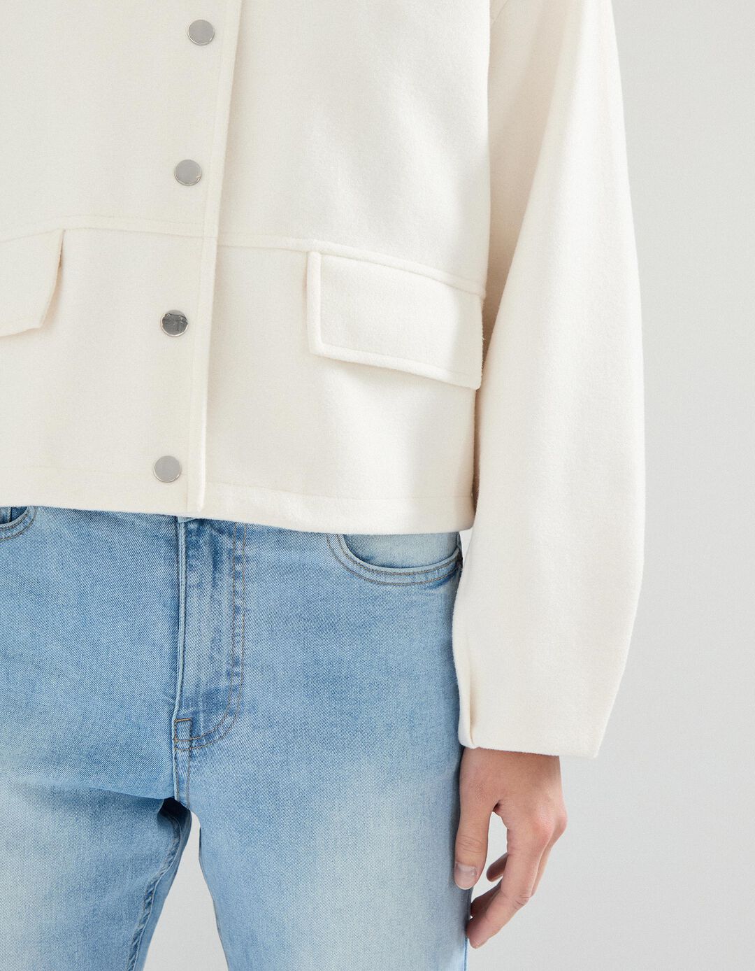 Casaco Bomber, Mulher, Branco 