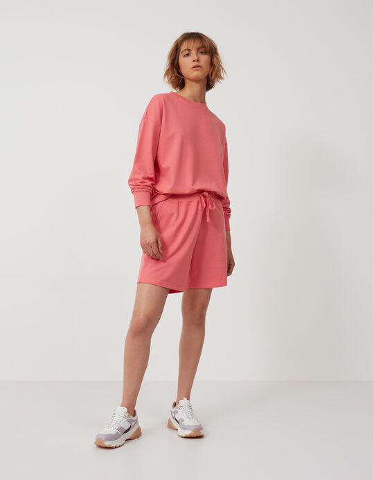 Fleece Shorts, Women, Pink