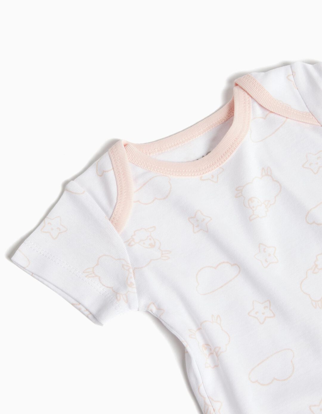Pack 5 Short Sleeve Bodies, Baby Girl, Multicolor