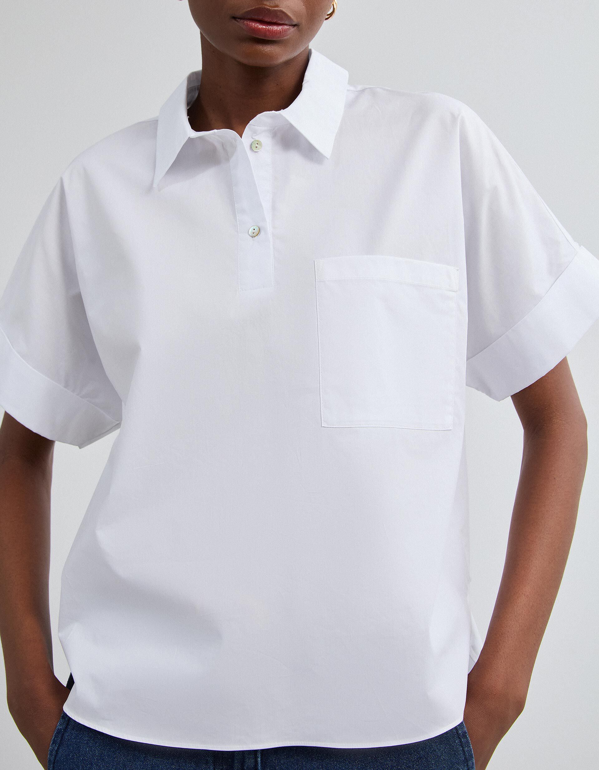 Comprar Online Camisa De Popelina, Mulher, Branco