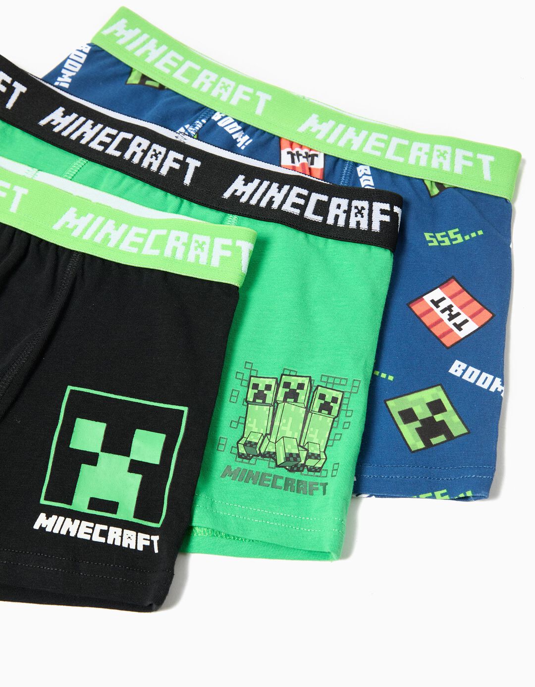 Pack 3 Boxers 'Minecraft', Menino, Multicor