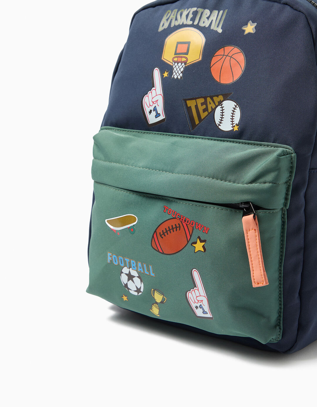 Mochila, Menino, Azul