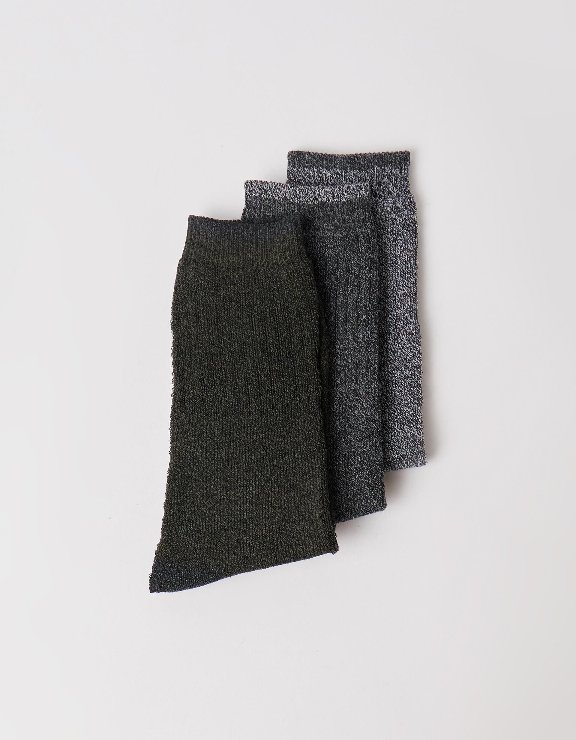 Comprar Online Pack 3 Pares De Meias Caneladas, Homem, Preto
