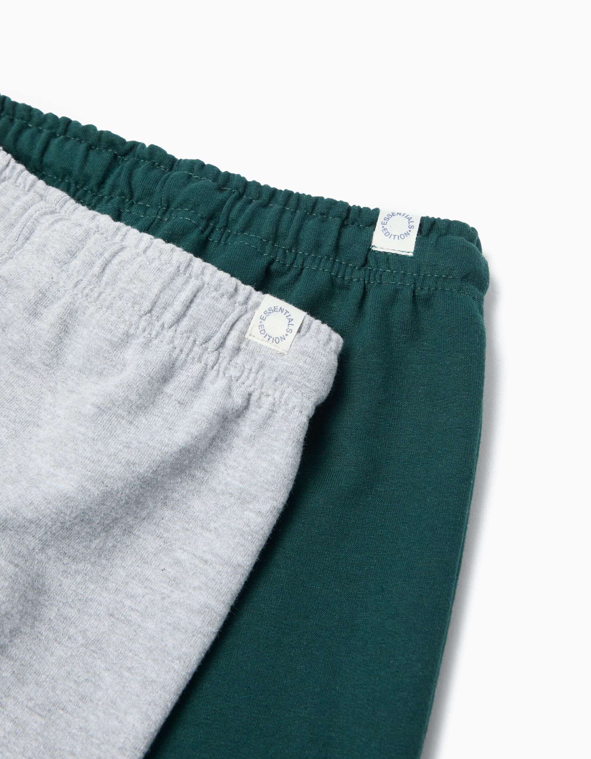 Comprar Online Pack 2 Joggers de Felpa, Menino, Verde Escuro