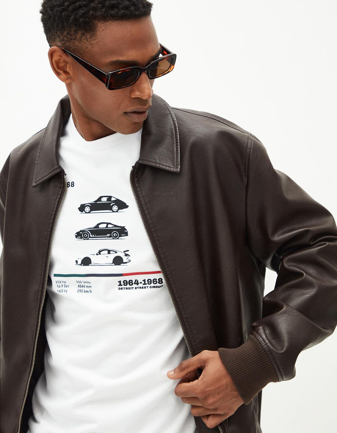 T-shirt Estampado, Homem, Branco