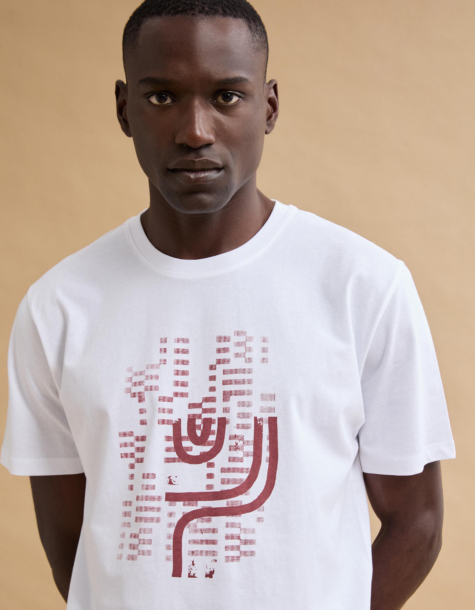 Comprar Online T-shirt Jersey Estampada, Homem, Branco