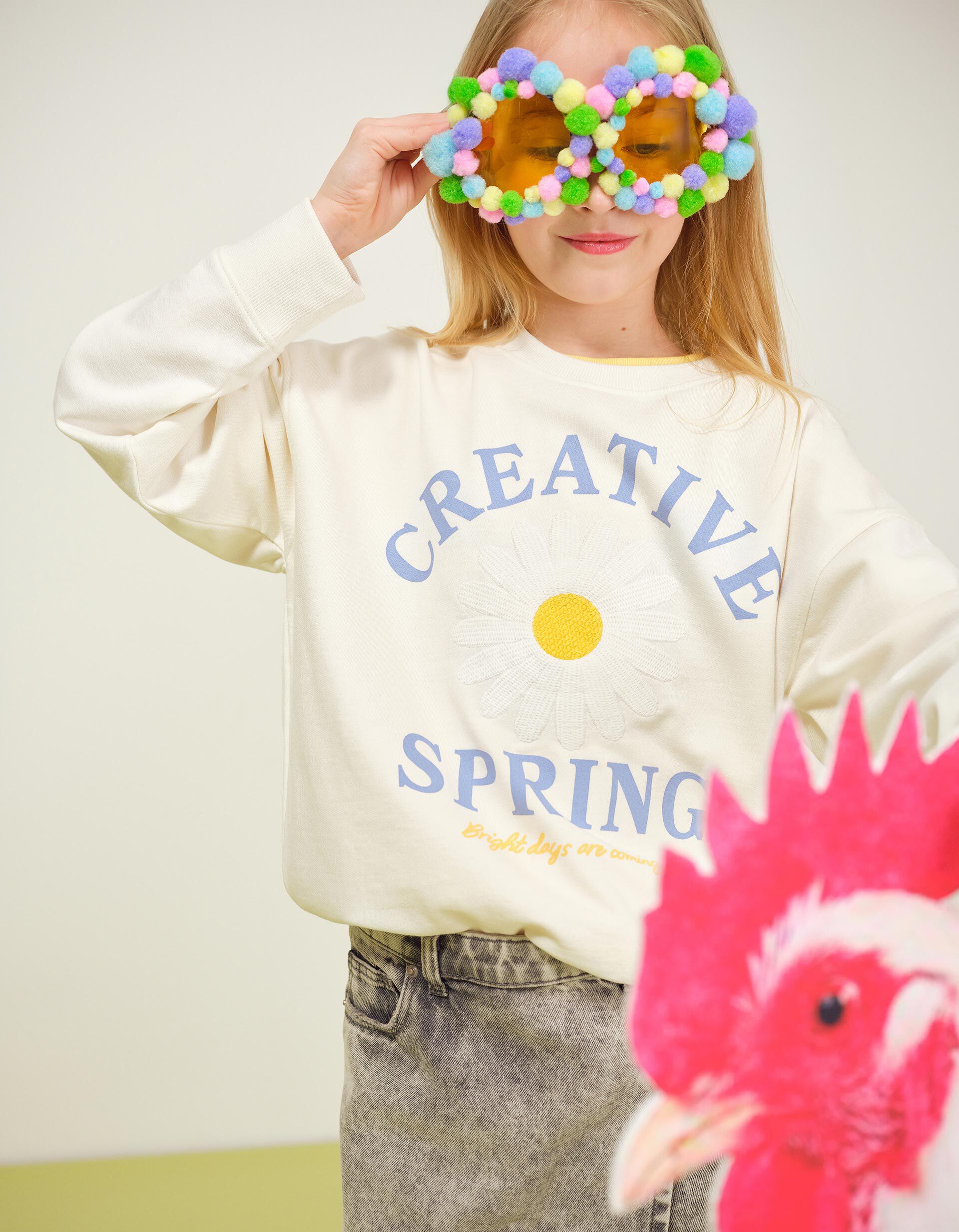 Comprar Online Sweatshirt, Menina, Branco