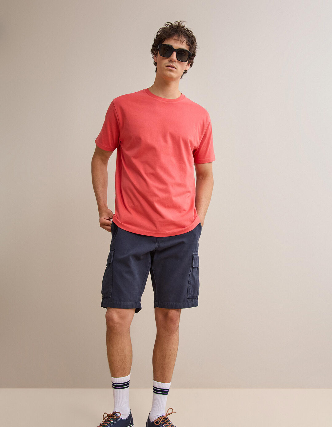 T-shirt Manga Curta, Homem, Vermelho