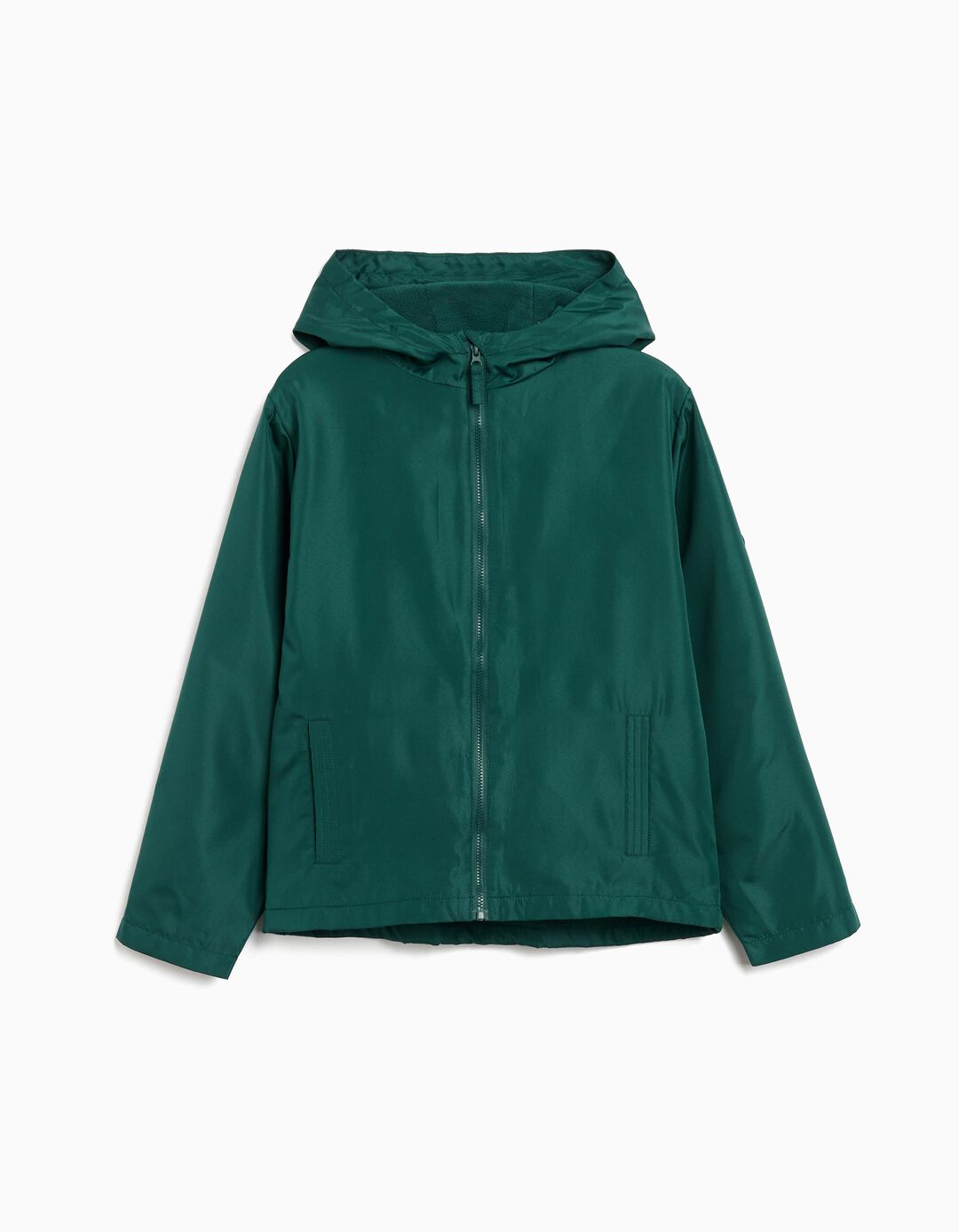 Parka com Capuz, Menino, Verde Escuro