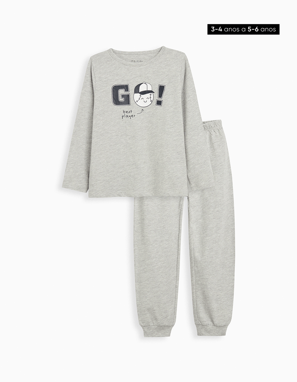 Comprar Online Pijama Jersey, Menino, Cinzento Claro