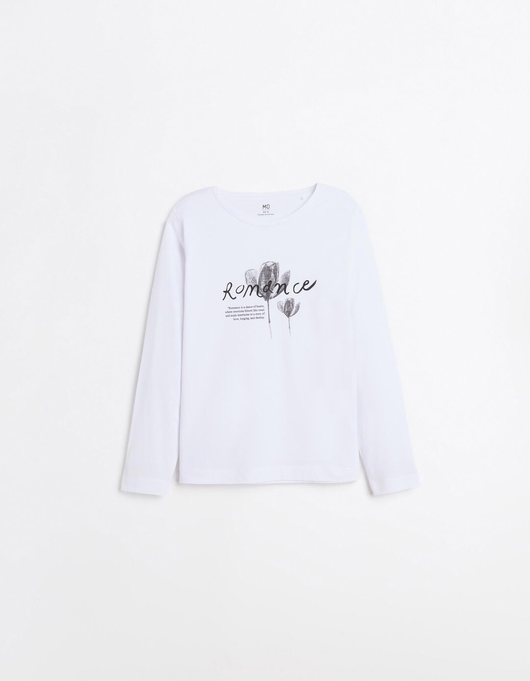 T-shirt Manga Comprida, Mulher, Branco