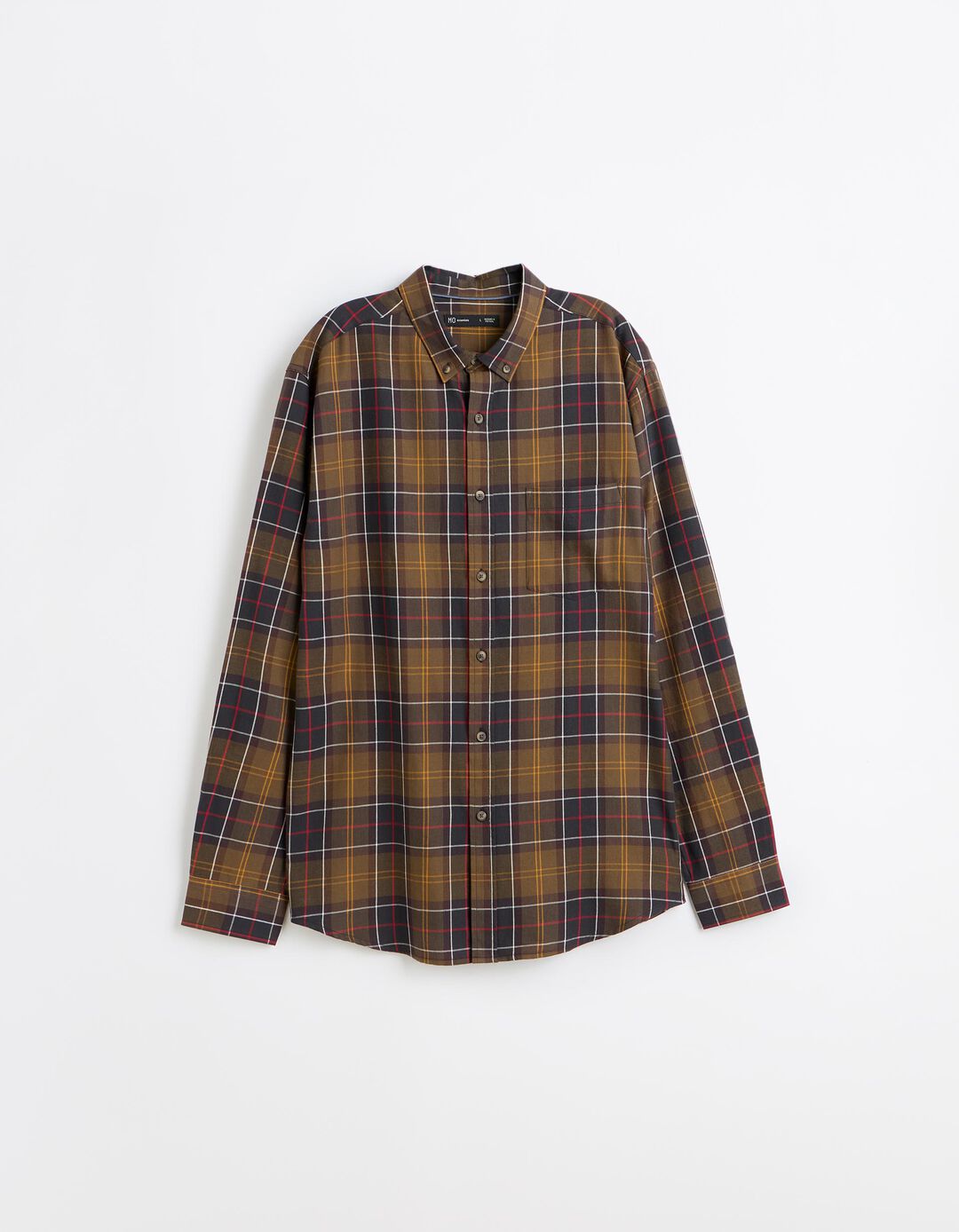 Camisa Xadrez, Homem, Castanho