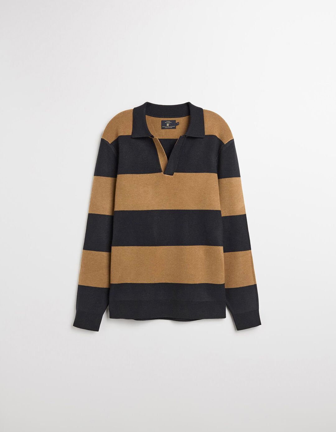 Polo de Malha, Homem, Castanho Escuro