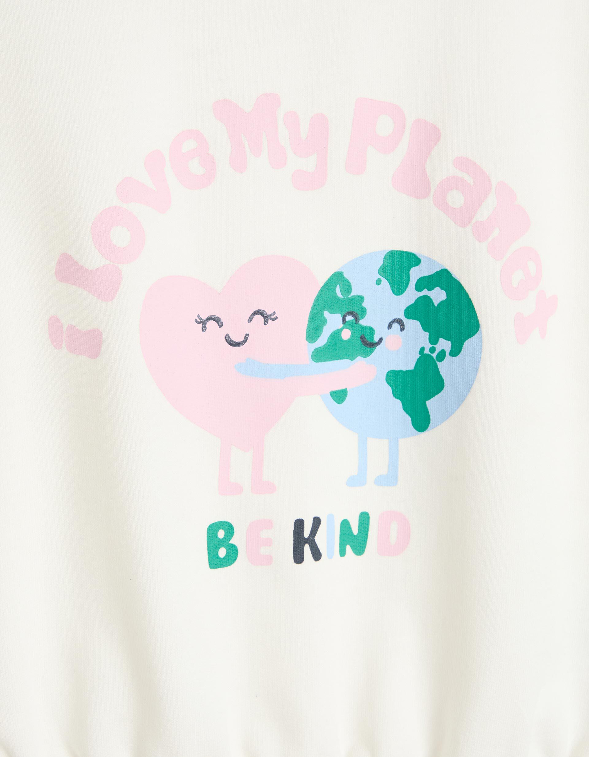 Comprar Online Sweatshirt De Felpa Estampada, Menina, Branco
