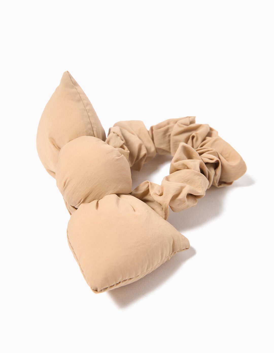 Elástico de Cabelo Scrunchie, Menina, Bege 