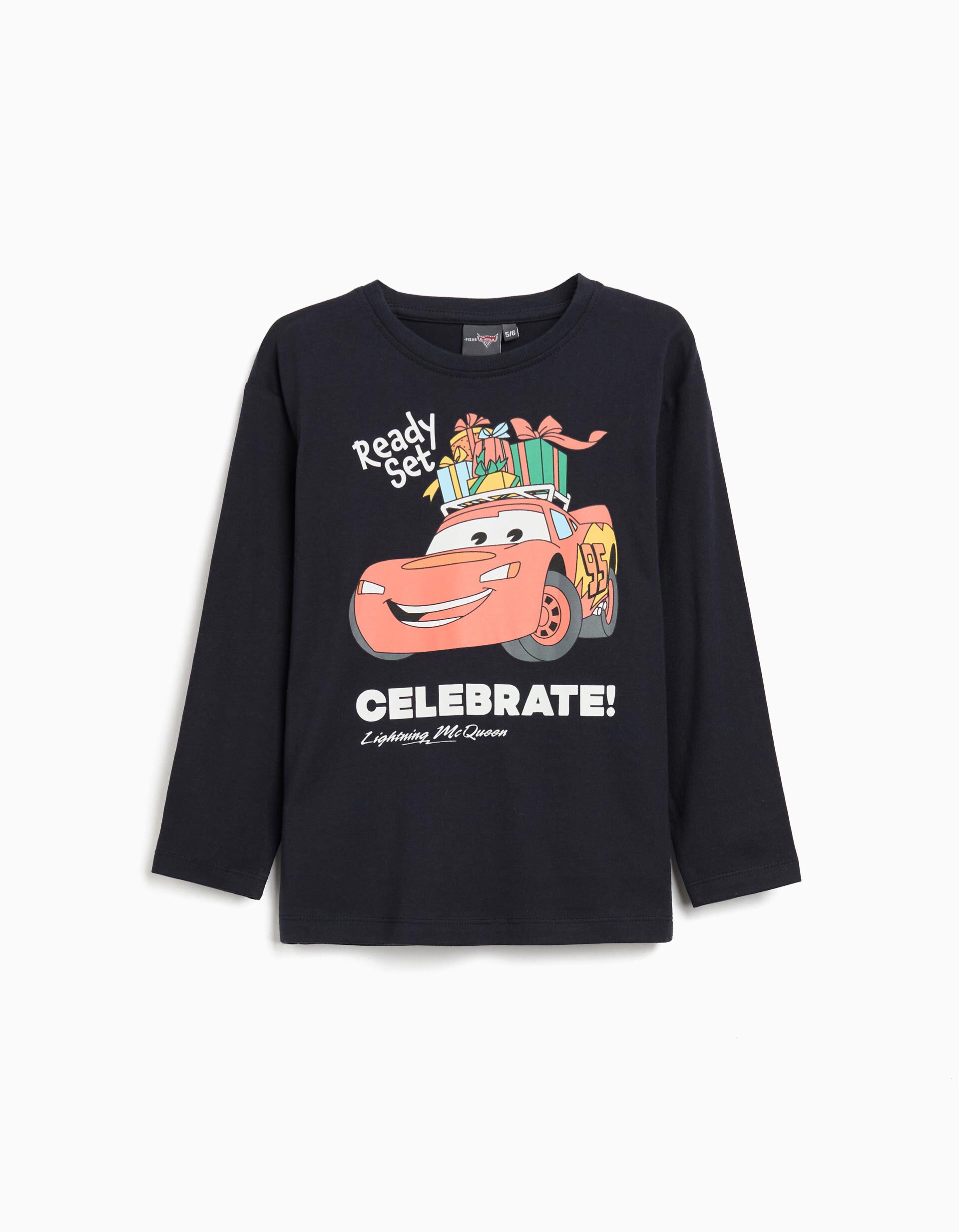 Comprar Online T-shirt de Manga Comprida 'Cars' &copy;Disney, Menino, Azul Escuro