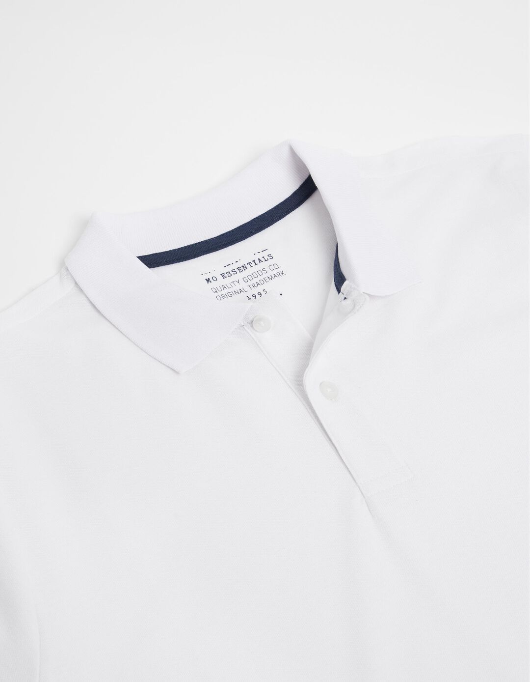 Short Sleeve Piquet Polo, Men, White