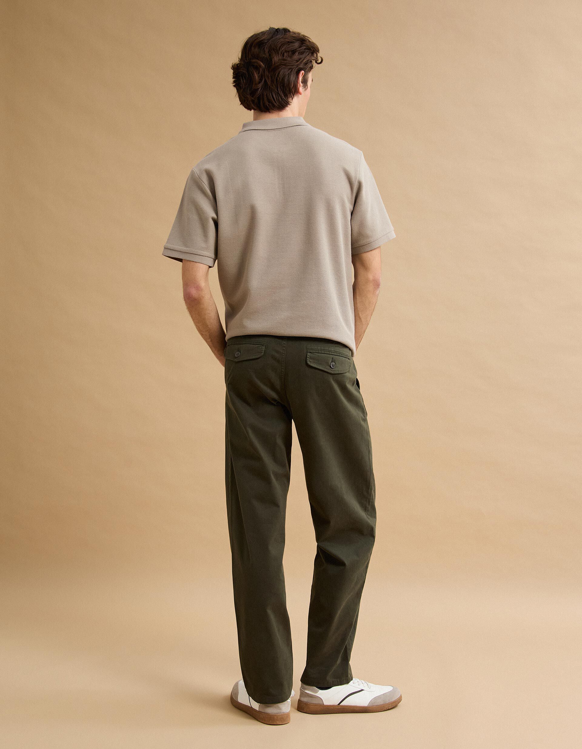 Comprar Online Cal&ccedil;as Chino 'Straight Fit', Homem, Verde Escuro