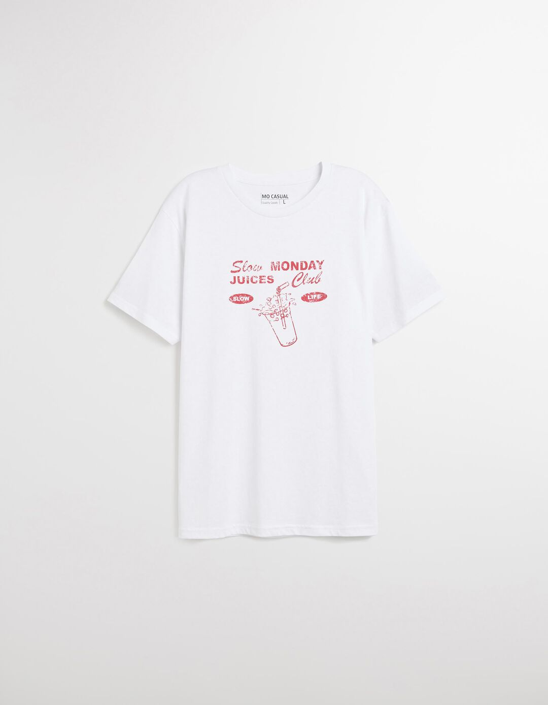 T-shirt Print, Homem, Branco