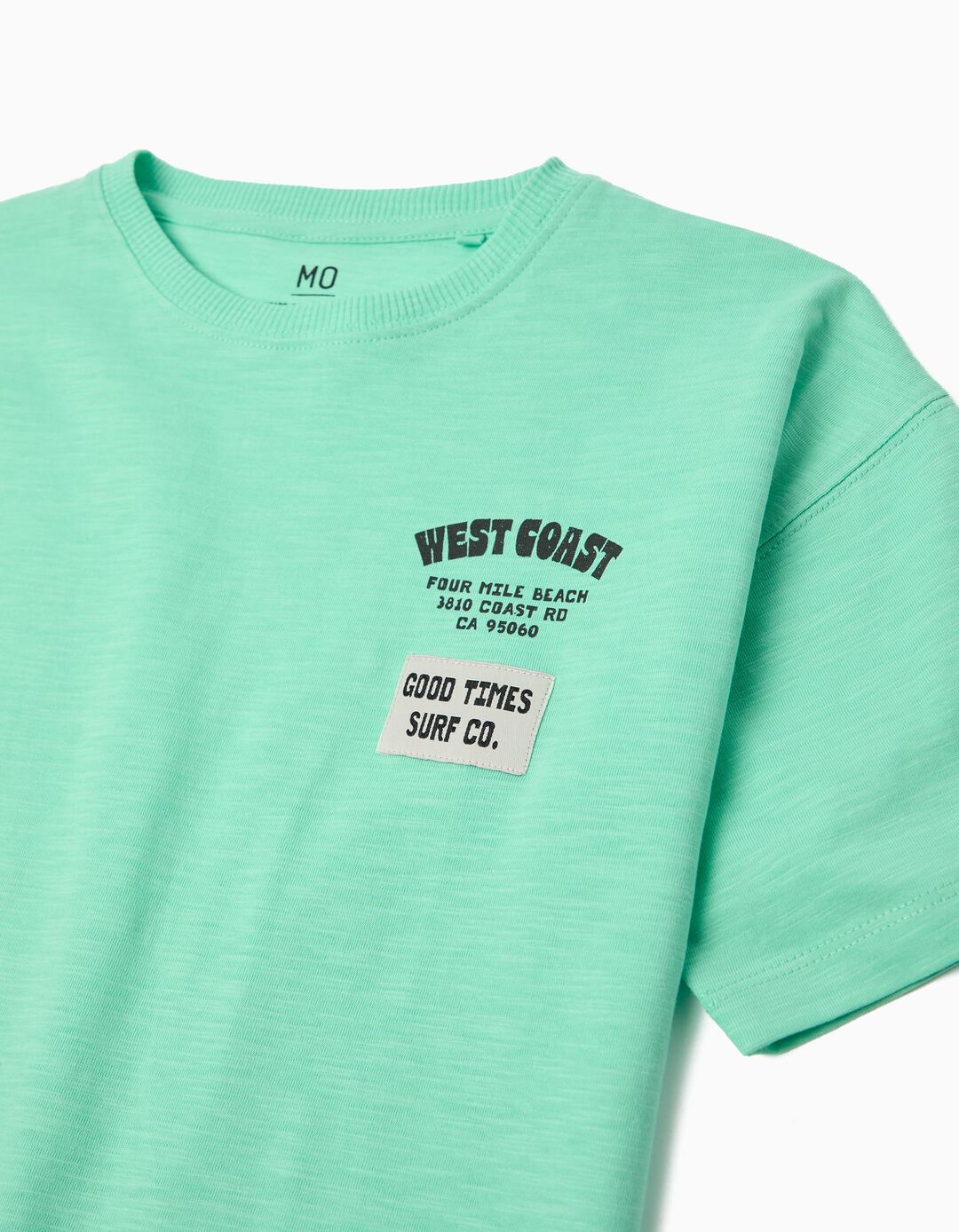T-shirt com Estampado, Menino, Verde Claro