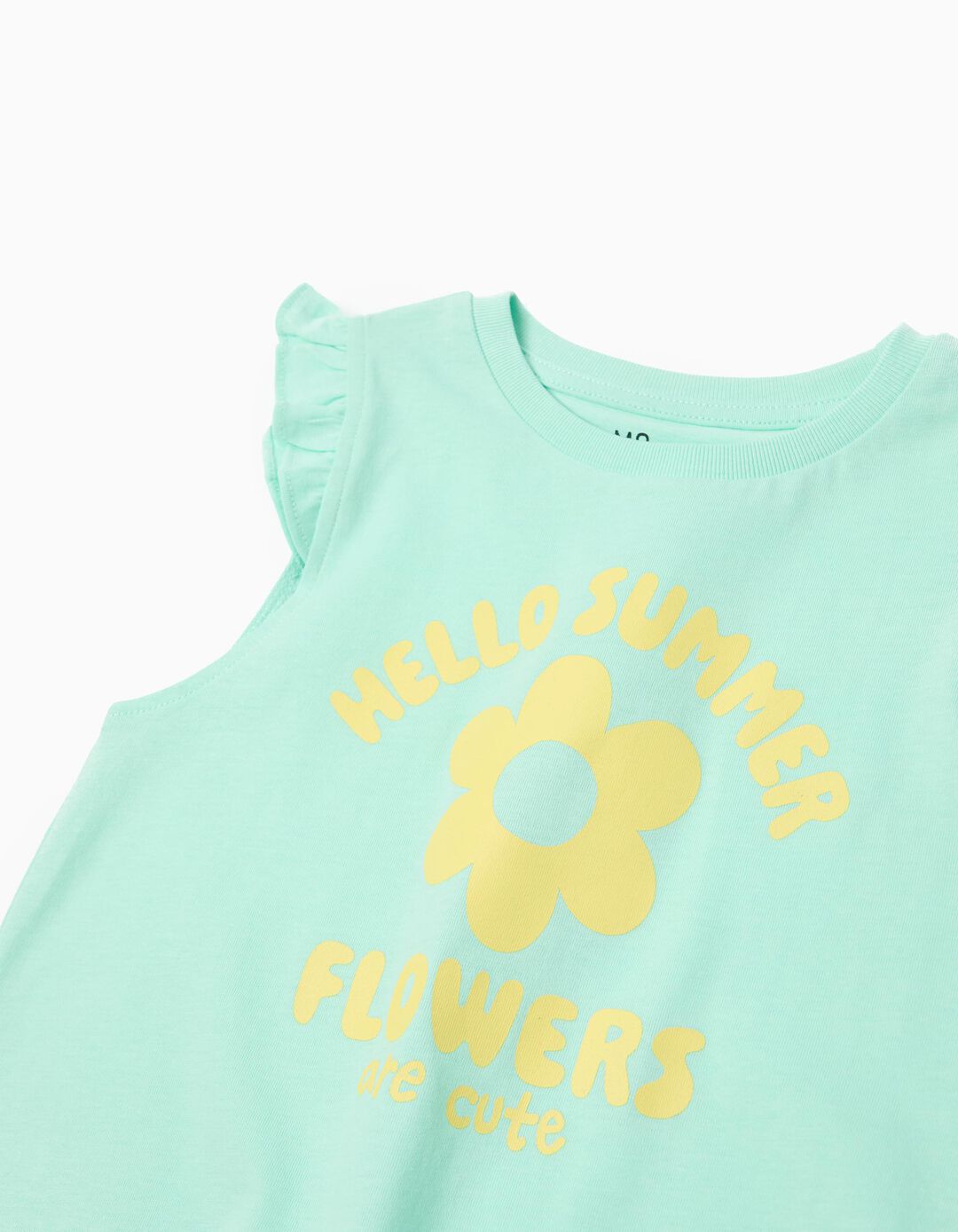 T-shirt Estampada, Menina, Verde Claro