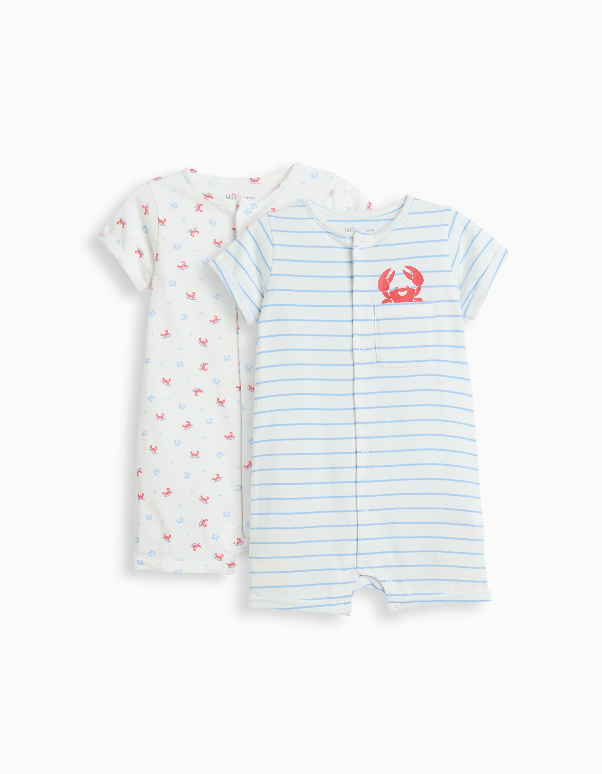 Comprar Online Pack 2 Bodies Macac&atilde;o, Menino, Branco 