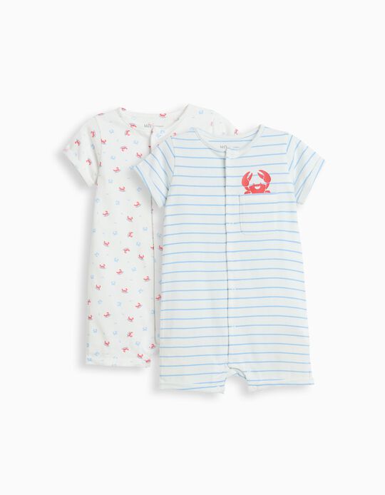 Comprar Online Pack 2 Bodies Macac&atilde;o, Menino, Branco 