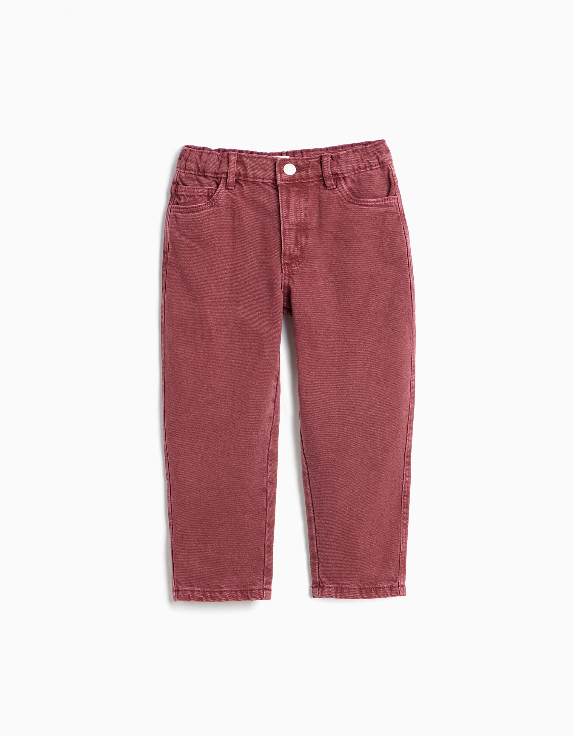 Comprar Online Cal&ccedil;as 'Baggy', Menino, Vermelho Escuro